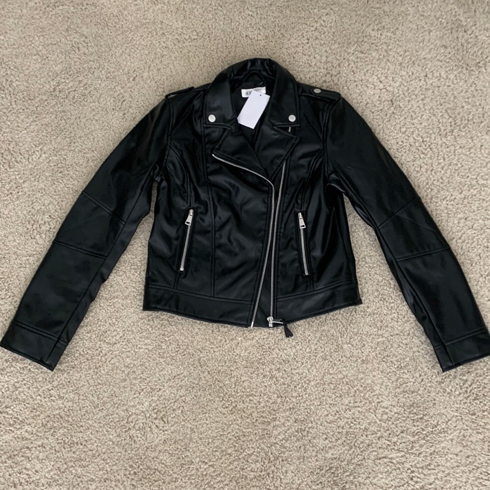 H&M Pleather Biker Jacket